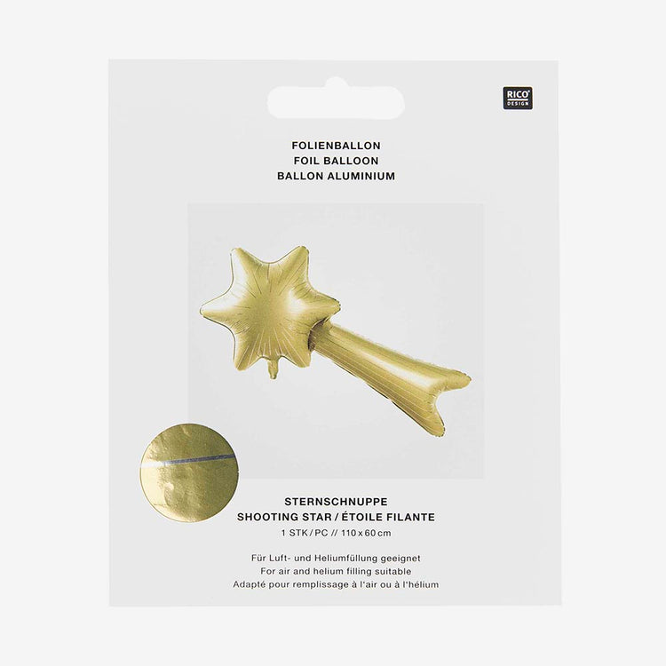 Ballon étoile doré pour anniversaire et événements festifs