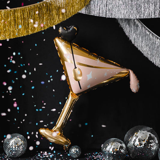 Décoration Nouvel an 2023 : ballon verre à cocktail