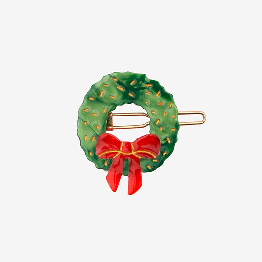 Barrette à cheveux couronne sapin idée cadeau pour calendrier de l’avent