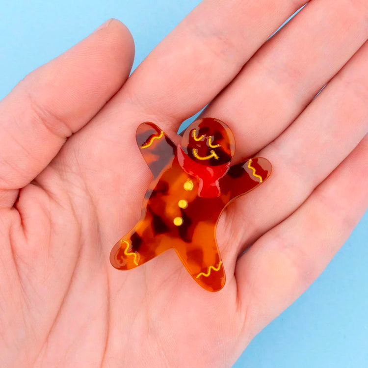 Barette à cheveux gingerman idée cadeau pour secret santa adulte