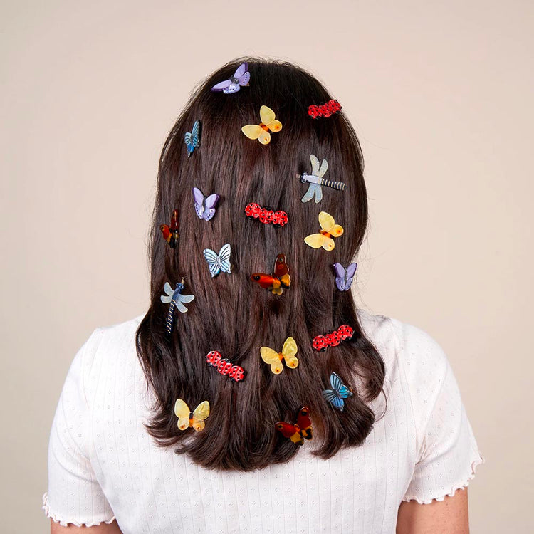 Barrettes à cheveux papillon de nuit idée cadeau pour secret santa