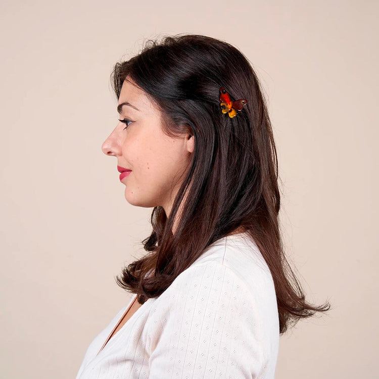 Barrettes Ă cheveux papillon de nuit idĂ©e cadeau pour pochette de lâavent