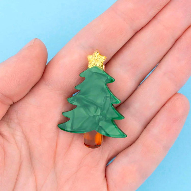 1 barrette sapin parfait pour Noël festif