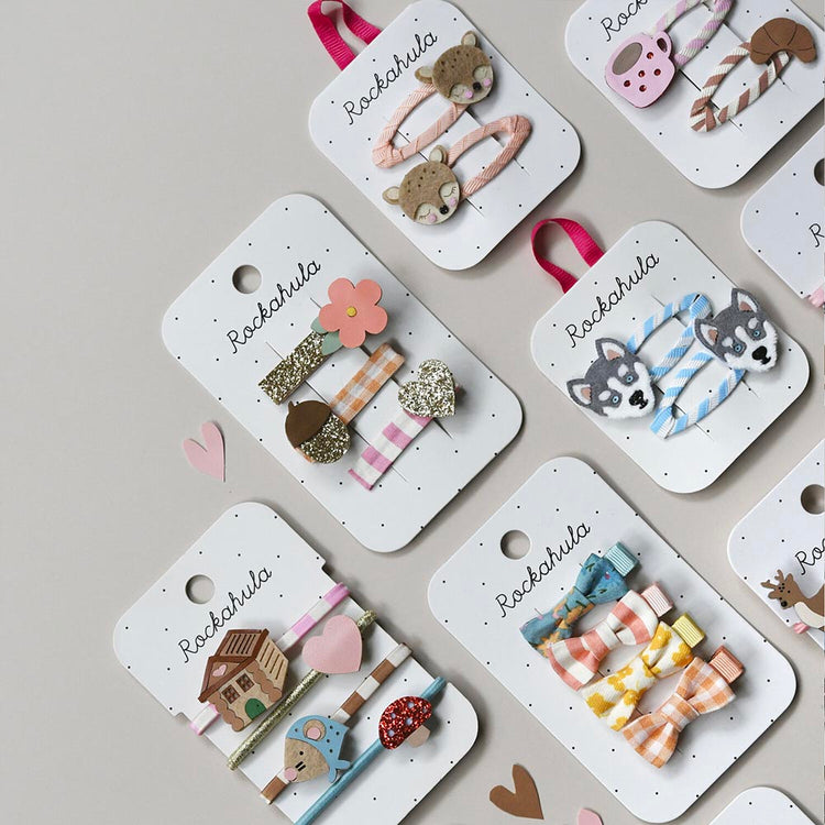 2 barrettes faon : cadeau pochette surprise anniversaire à theme ou calendrier de l'avent