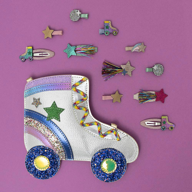 8 barrettes disco accessoires cheveux Ă prix doux