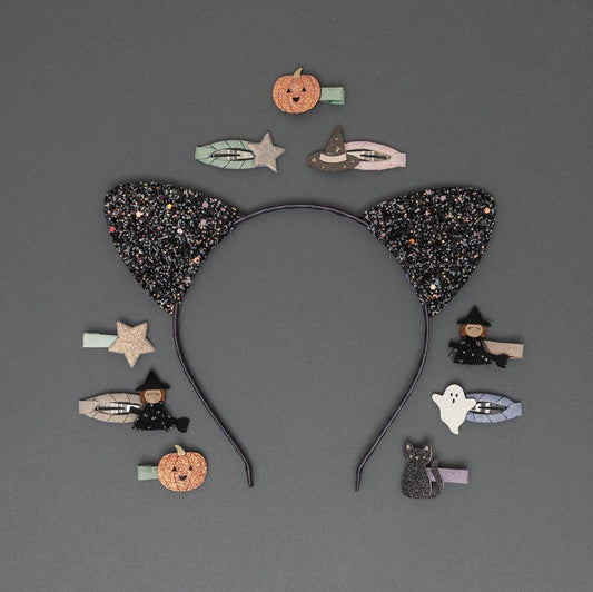 barrettes halloween cadeaux trick or treats sorciere citrouille et fantome