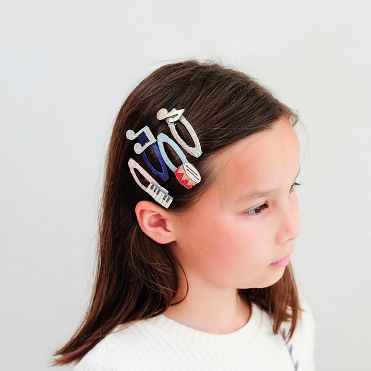 Barrettes instrument de musique : petit cadeau pochette suprise enfant