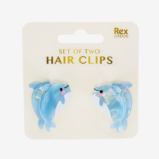 Mini pinces à cheveux dauphin : idée cadeau anniversaire enfant