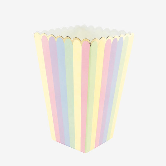 8 boîtes à pop corn pour anniversaire festif