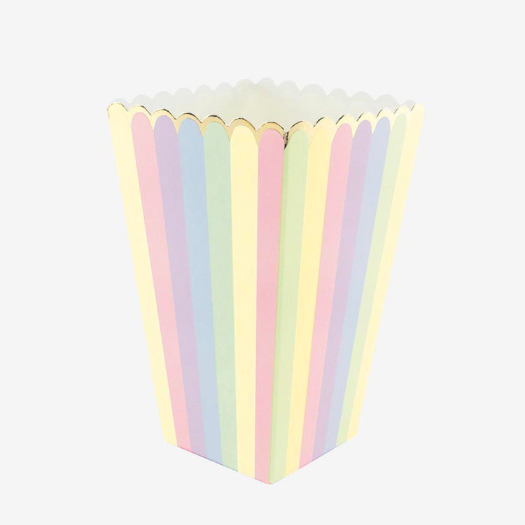 8 boîtes à pop corn pour anniversaire festif