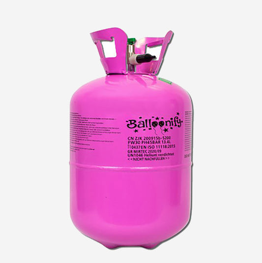 Bonbonne d'helium pour pouvoir gonfler 25 ballons pour décoration fête