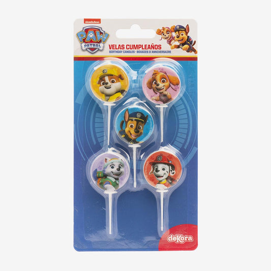 Bougie anniversaire Pat'Patrouille - decoration gateau garcon
