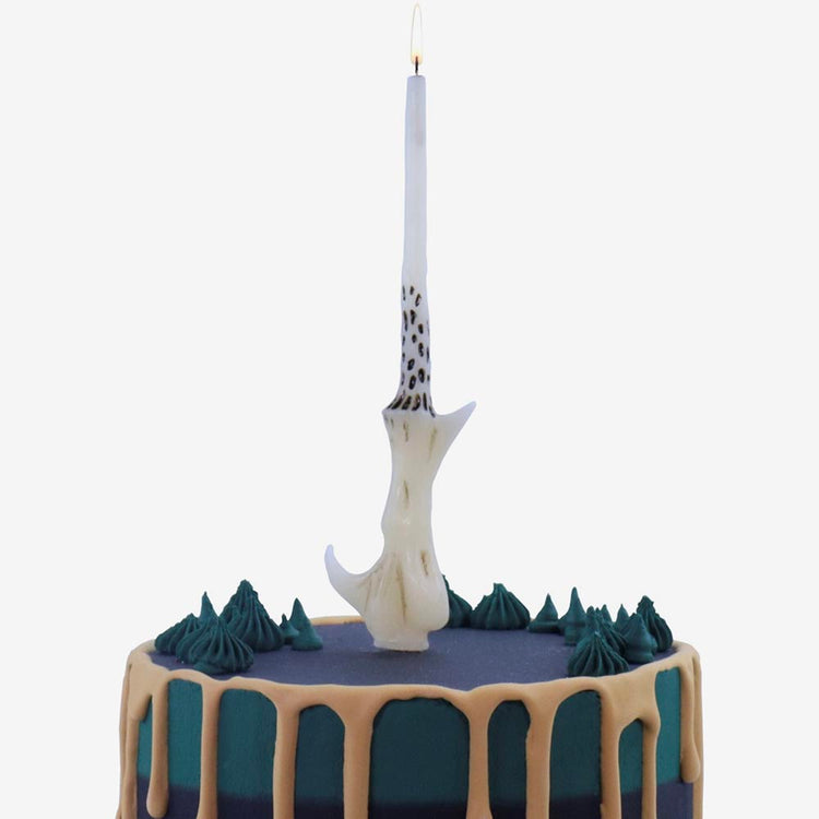 1 bougie anniversaire baguette Voldemort : deco gateau harry potter