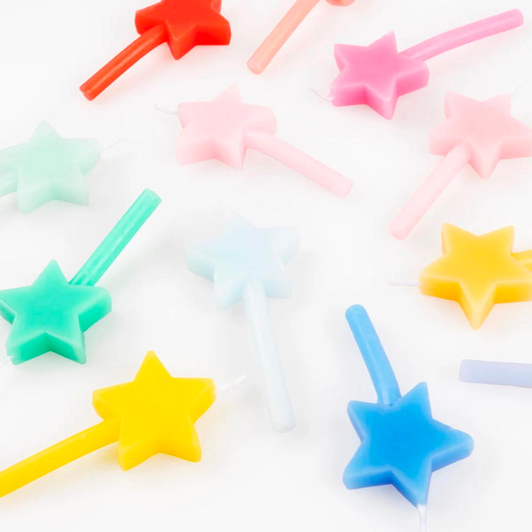 Bougies en forme d’étoiles, pour une ambiance magique