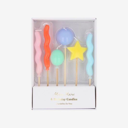 Bougies festives, parfaites pour une décoration de gâteau unique