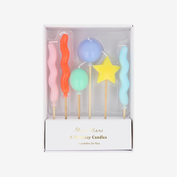 Bougies festives, parfaites pour une décoration de gùteau unique