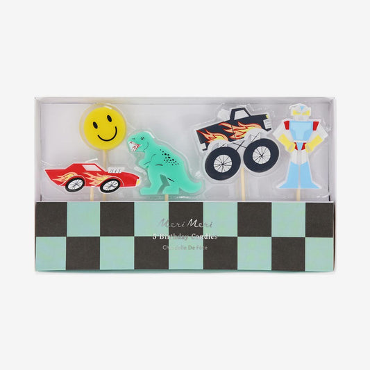 Lot de 5 bougies Toy Story, parfait pour un anniversaire thème Pixar