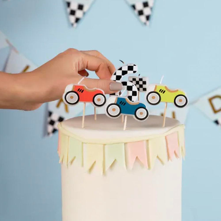 5 bougies anniversaire voiture : decor gateau anniversaire garcon