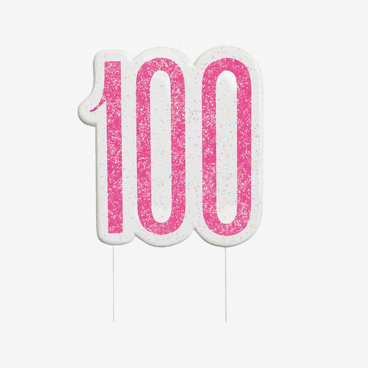 Bougie anniversaire nombre : decor gateau anniversaire 100 ans