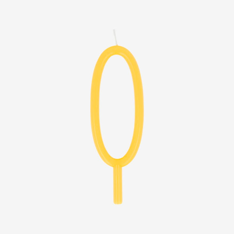 Bougie chiffre multicolore, parfaite pour un anniversaire enfant et adulte