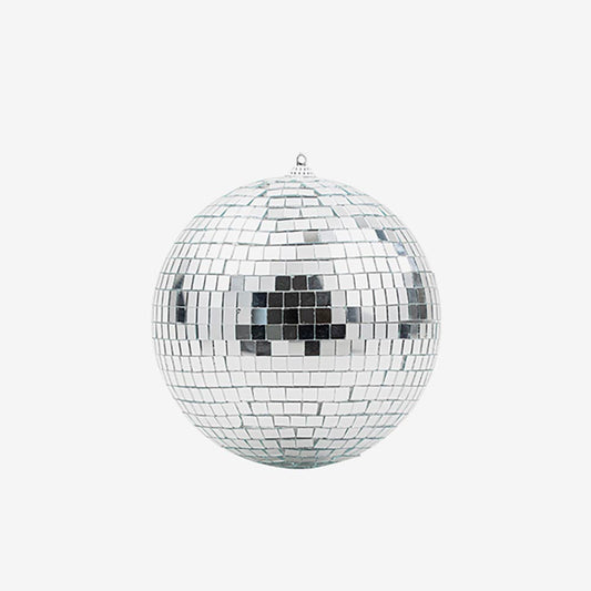 Boule à facettes 14 cm : idee decoration fete annee 80