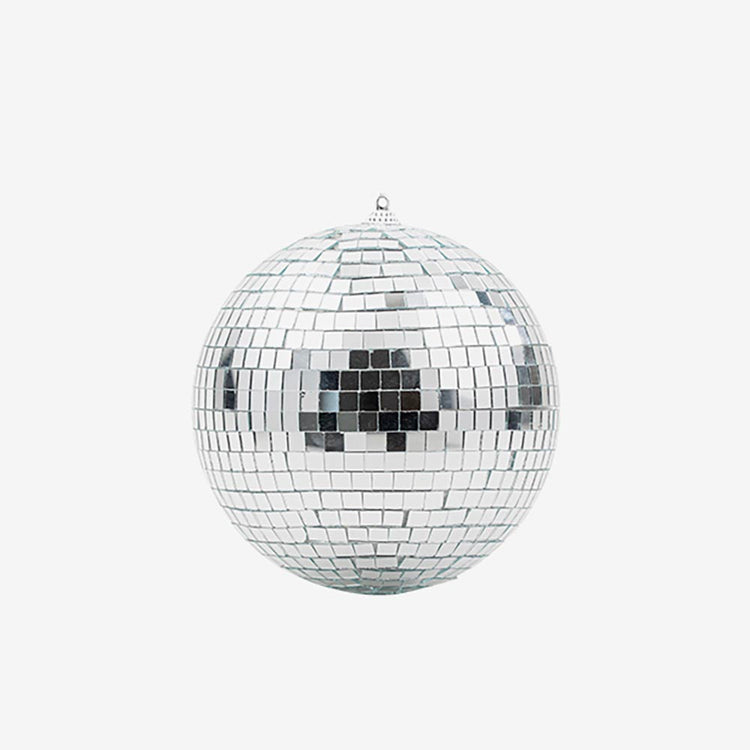 Boule Ă facettes 14 cm : idee decoration fete annee 80
