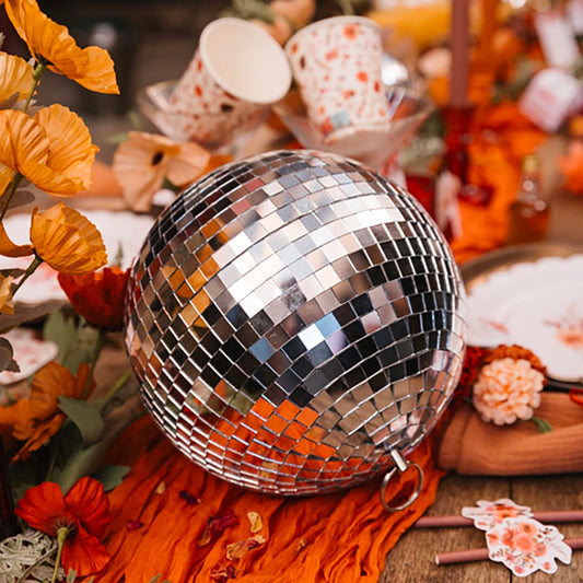 Boule à facettes 14 cm : idee decoration pyjama party originale