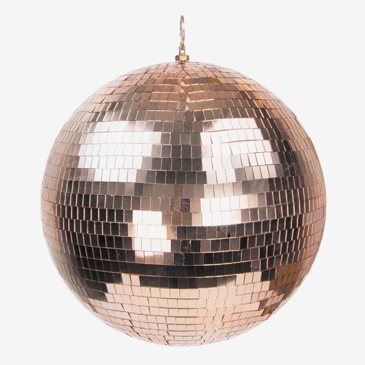 Boule Ă facette rose gold de 30 cm de diamĂštre