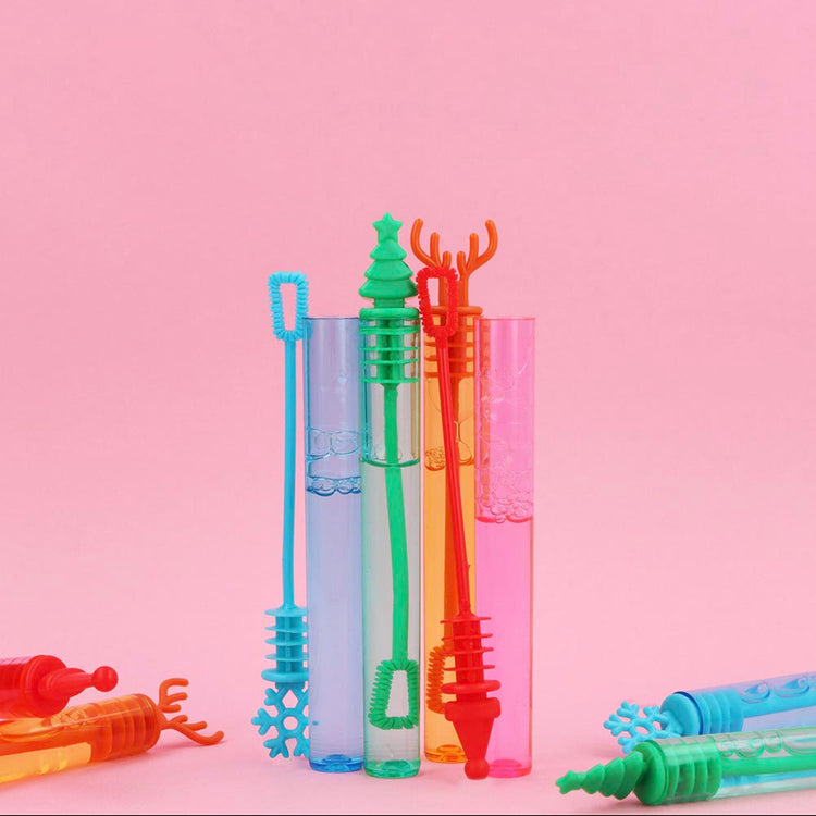 1 flacon noël de bulles de savon à glisser dans calendrier de l'avent, sous le sapin ou sur table noel