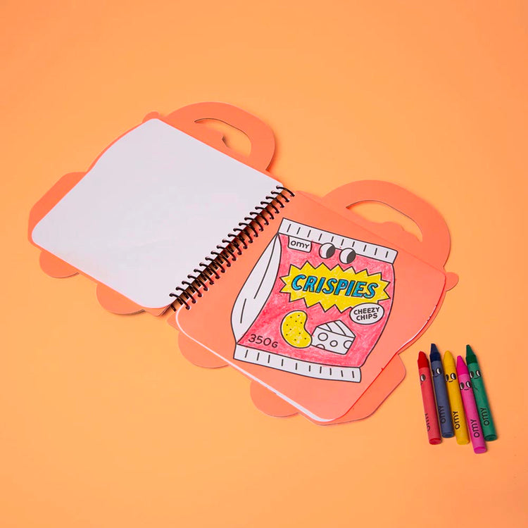 idée cadeau anniversaire ou activité enfant : cahier de coloriage et stickers food truck
