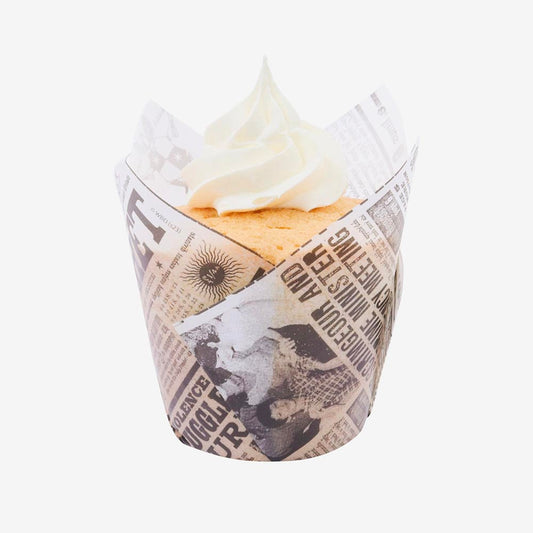 24 caissettes Ă cupcakes Gazette du sorcier : deco gateau harry potter