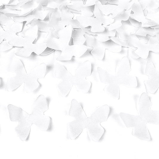 1 canon à confettis papillons blancs pour soirée Saint Valentin