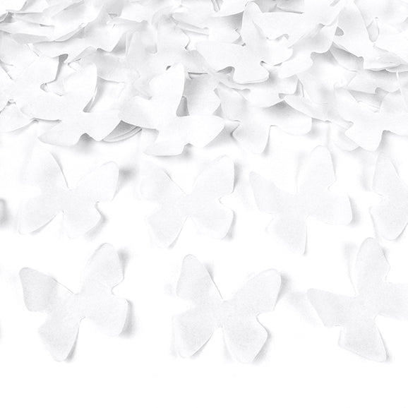1 canon à confettis papillons blancs pour soirée Saint Valentin