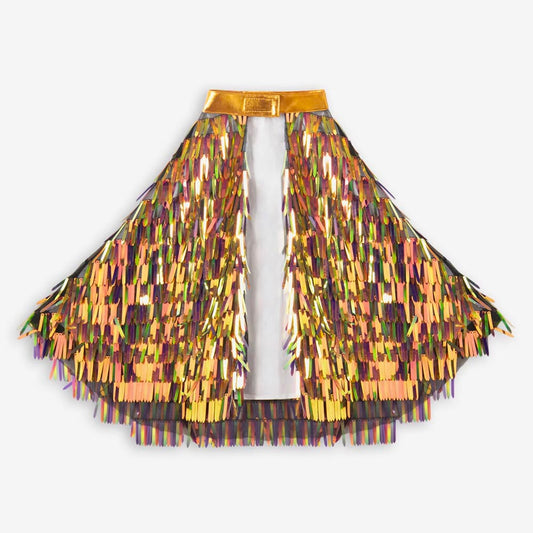 Cape à franges holographique pour enfant - Carnaval, anniversaire