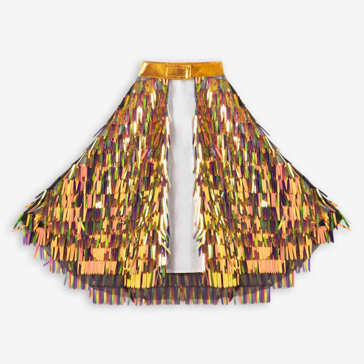 Cape Ă franges holographique pour enfant - Carnaval, anniversaire