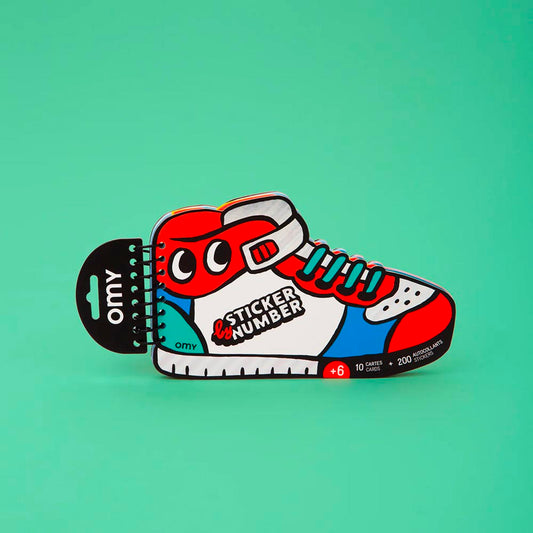 Carnet sneakers pour activité créative de fête ou goûter