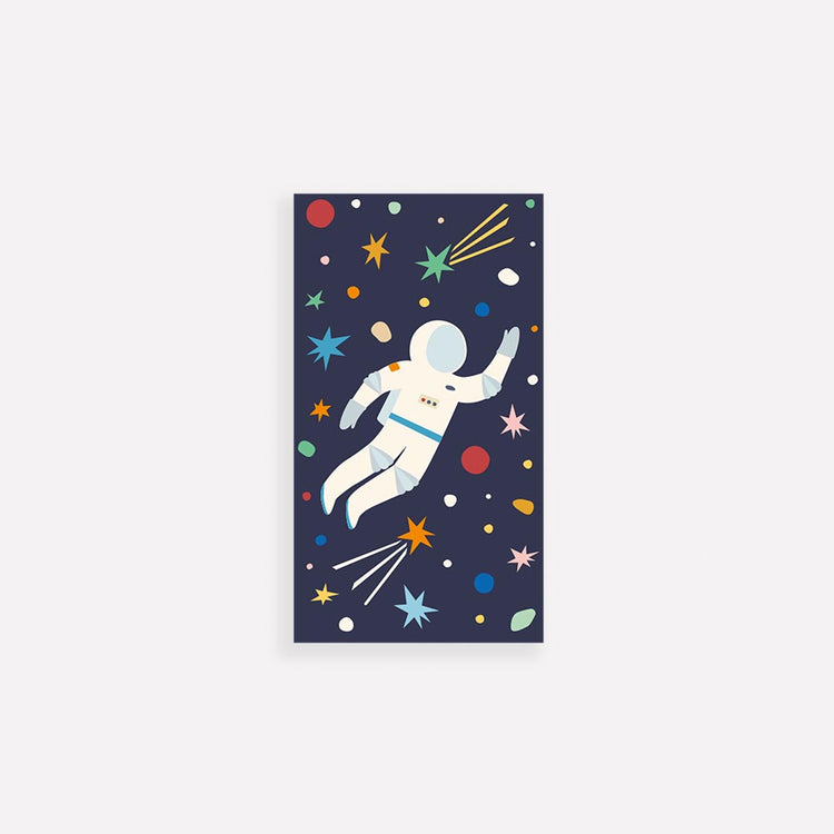 Mini carnet espace pour anniversaire thème galaxie