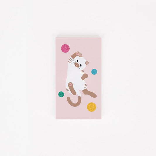 Accessoire pour piñata anniversaire : petit carnet motif chat