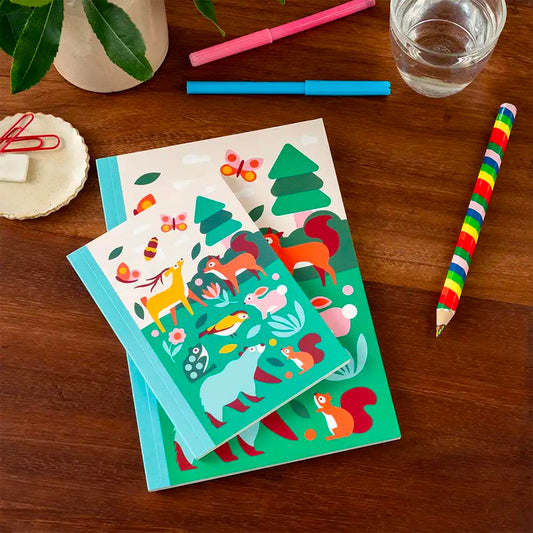 Bloc notes tendance animaux de la foret - Accessoire de bureau