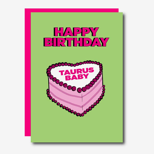 Carte d'anniversaire signe astrologique Taureau par Studio Soph