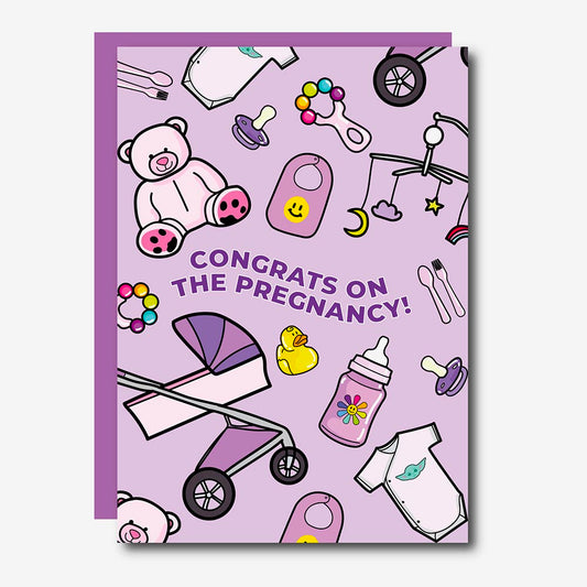 Carte de voeux de grossesse made in Europe par Studio Soph