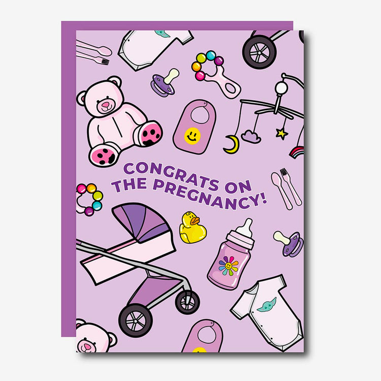 Carte de voeux de grossesse made in Europe par Studio Soph