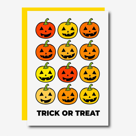 Carte d'Halloween Trick or treat en papier FSC - Studio Soph
