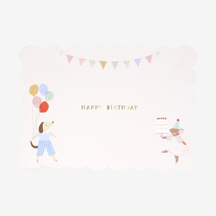 Carte pop up animaux mignons - carte d'anniversaire originale