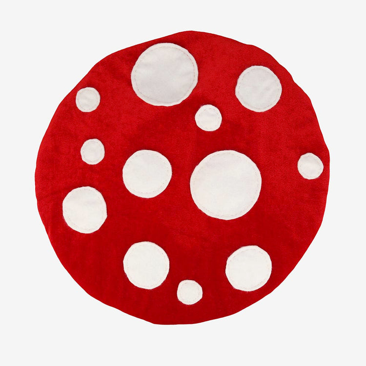 Chapeau champignon velours: accessoire deguisement anniversaire