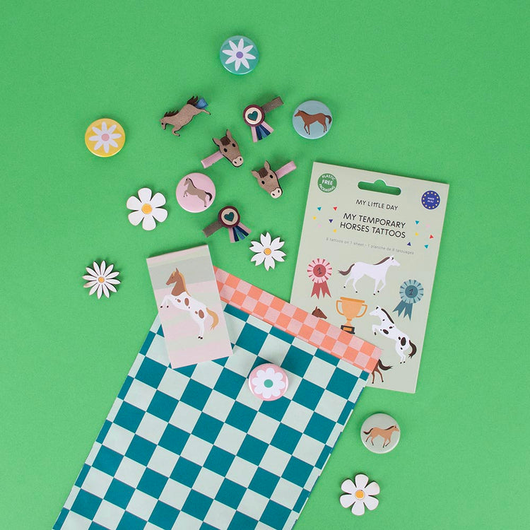 Pochette surprise thème cheval pour offrir des petits cadeaux