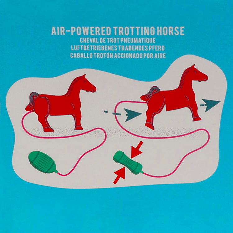 Jouet cheval à roulettes pneumatiques, fun et dynamique