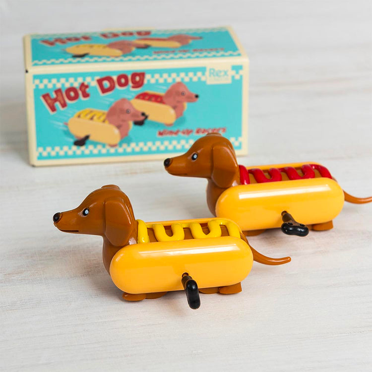 2 chiens (hot-dog) mécaniques : idée cadeau noel ou calendrier de l'avent