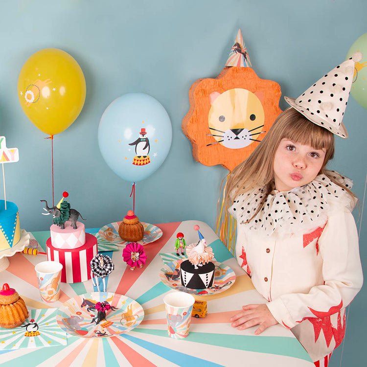 idee déco ballon et table pour un anniversaire cirque