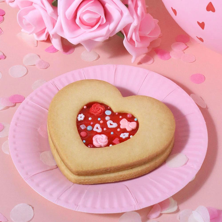 Décors sucrés cœurs, pour cupcakes ou gâteau d'anniversaire